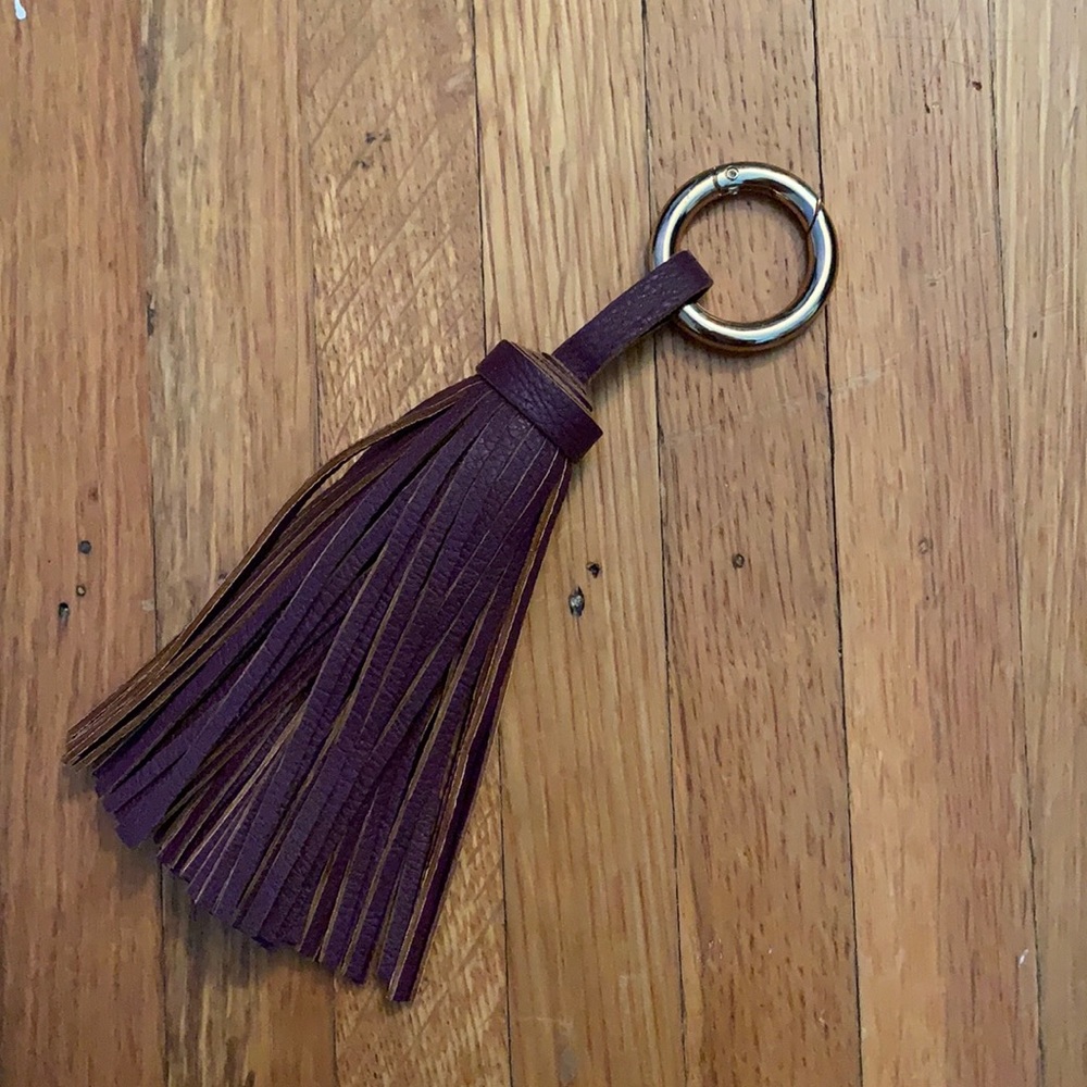 Faux-Leather Key Tassle